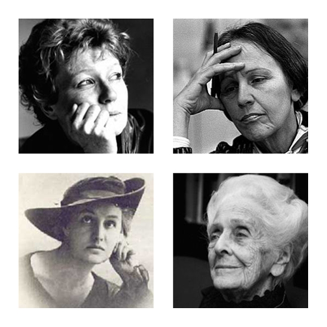 dacia maraini, rita levi montalcini, sibilla aleramo, nilde jotti