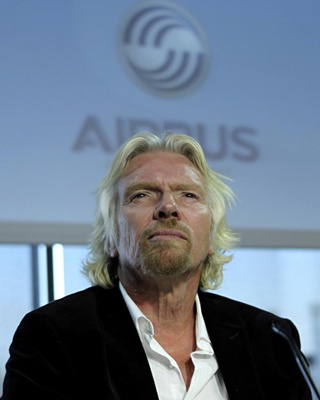 Richard Branson in posa Branson in posa
