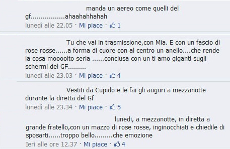 San Valentino di Facchinetti su Fb