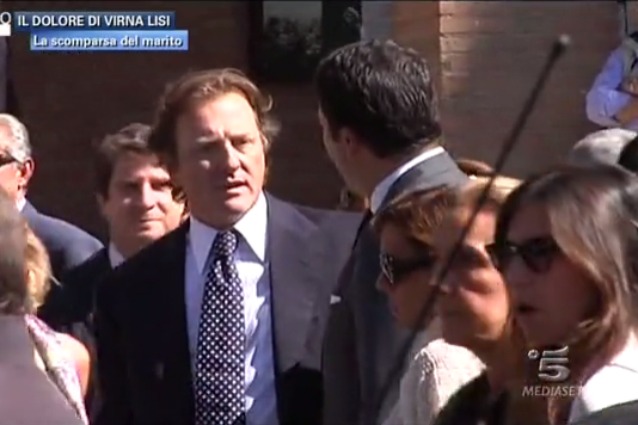 Franco+Pesci Il dolore di Virna Lisi al funerale del marito Franco Pesci