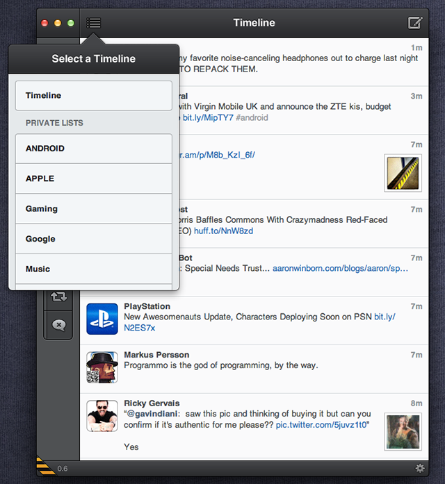tweetbot for mac 7 Download Tweetbot per Mac in versione alpha