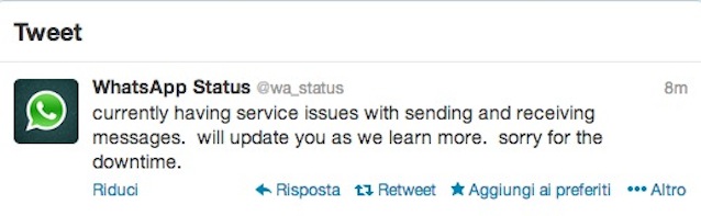 whatsapp down