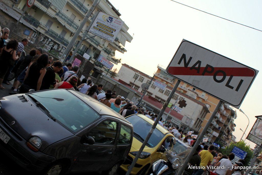 Manifestazione anti-discarica a Chiaiano