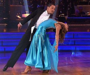 Elisabetta Canalis durante lo show